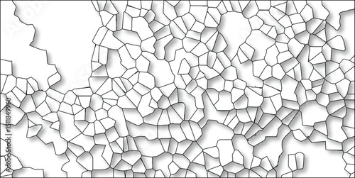Abstract polygonal pattern with light and shadow in geometric style for background design and illustration