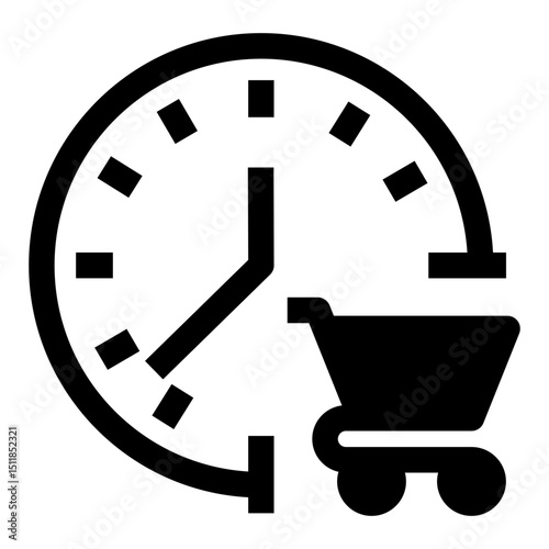 Shopping schedule icon