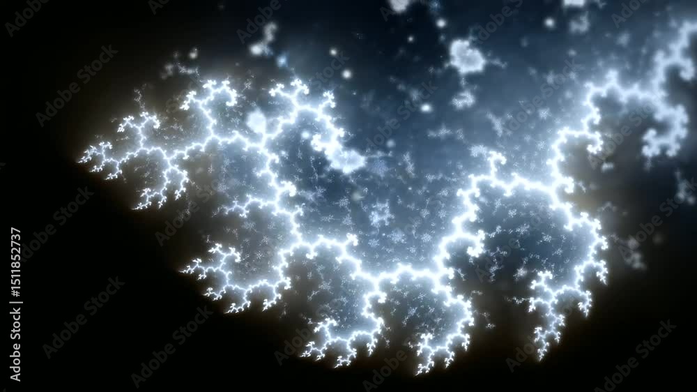 A captivating view of the Mandelbrot set in dynamic light