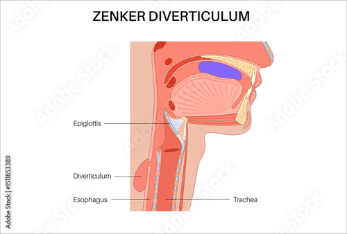 Pharyngoesophageal diverticulum poster
