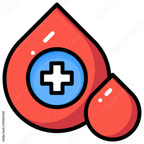 Blood Glucose Drop Icon