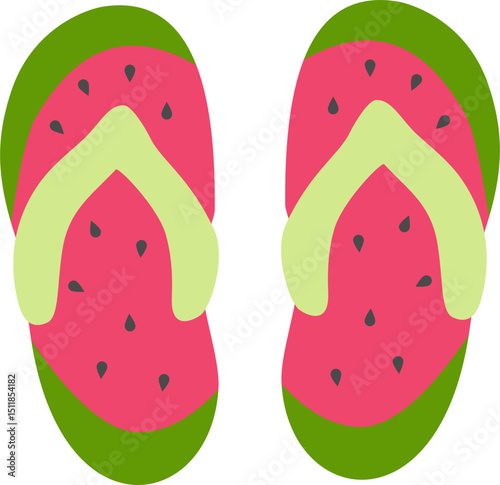 colorful flip flop