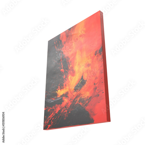 3d render of a picture of a volcano, erupting volcano picture 