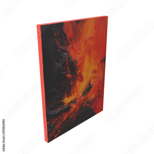 3d render of a picture of a volcano, erupting volcano picture 