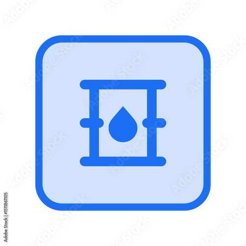 Oil Barrel Outlined