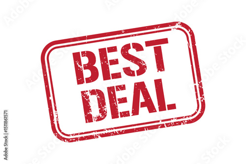 best deal grunge red stamp