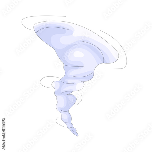 Illustration of tornado