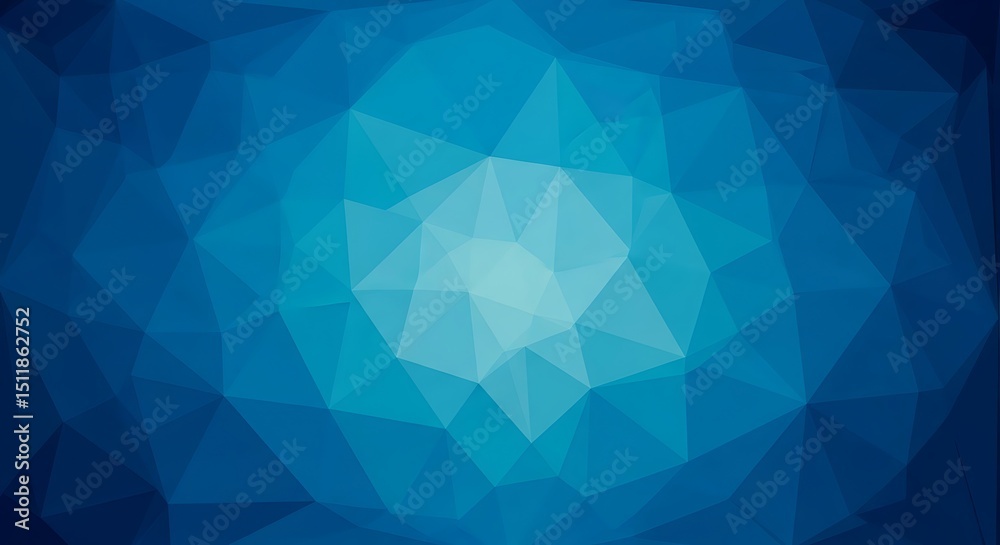 Obraz premium Abstract Blue Low Polygonal Background Texture for Design