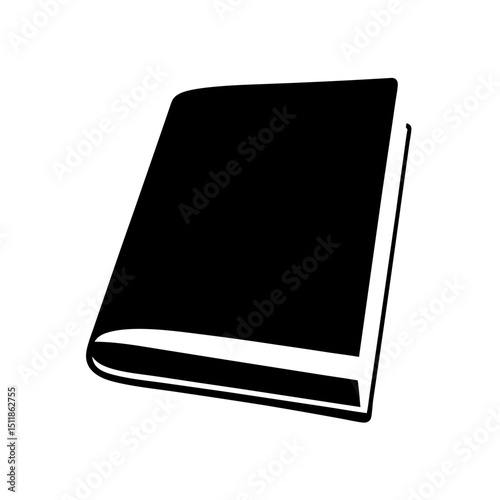 black book on white background