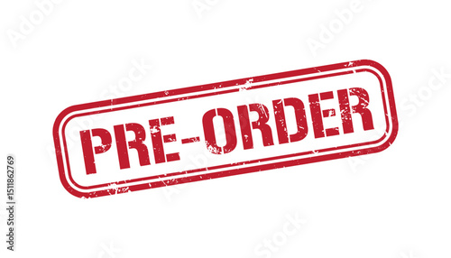 pre-order grunge red stamp