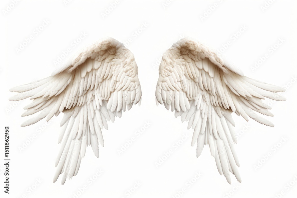 Obraz premium Angel bird white wing.