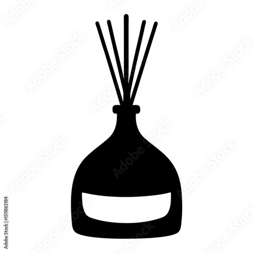 Aromatic Reed Diffuser in a Vase Silhouette for Home Fragrance