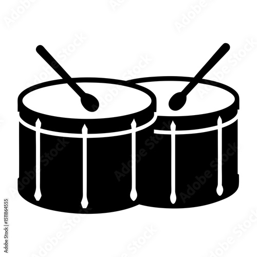 vector illustration of drum