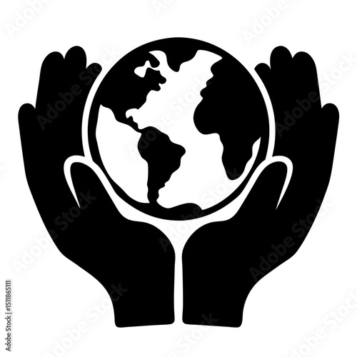hands holding earth