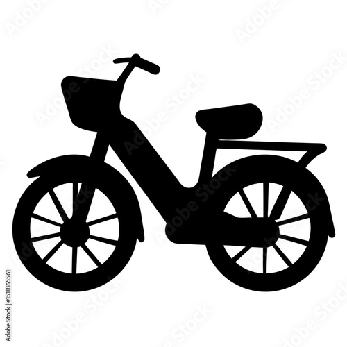 bicycle isolated on white background