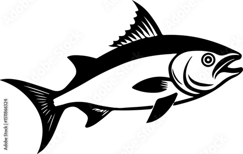 vector illustration of a fish
