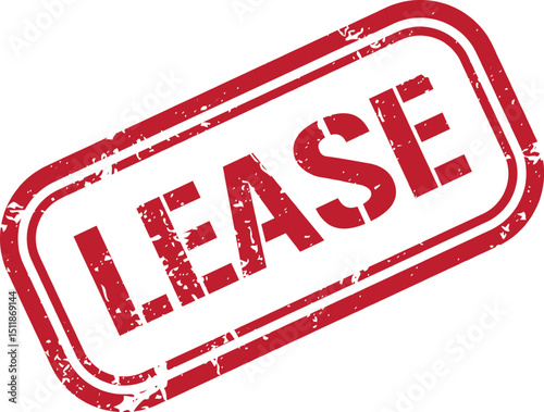 Lease grunge red stamp
