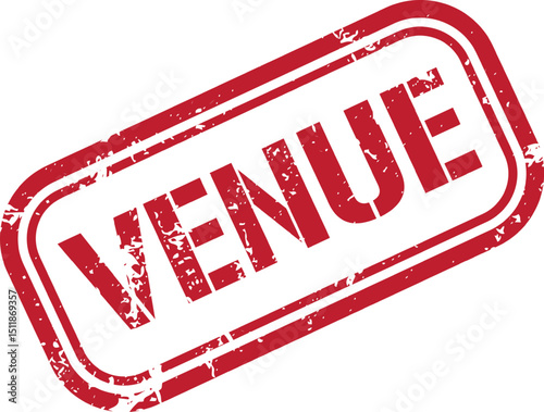 Venue grunge red stamp