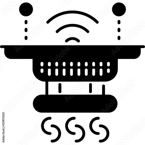 Smart Smoke Detector Icon