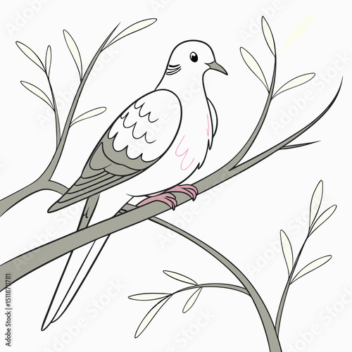 Mourning Dove vector image