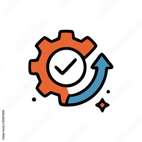Innovative technology conceptual illustration of progress