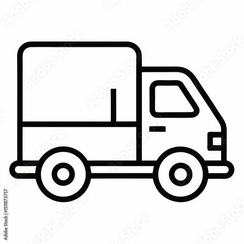 vector truck icon