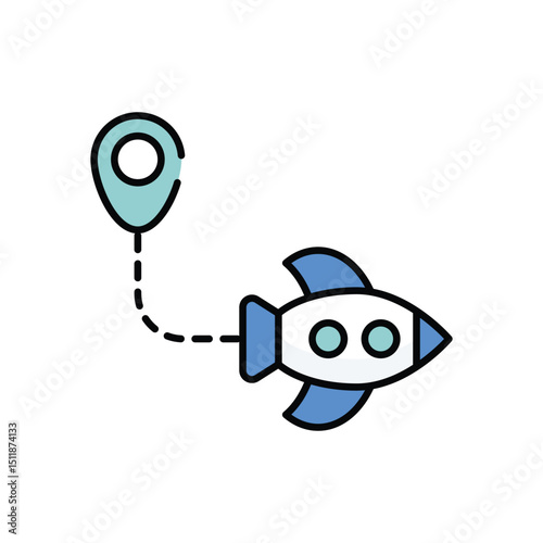 Starting Part vector icon