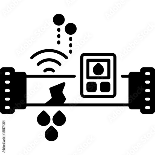 Smart Water Leak Detector Icon