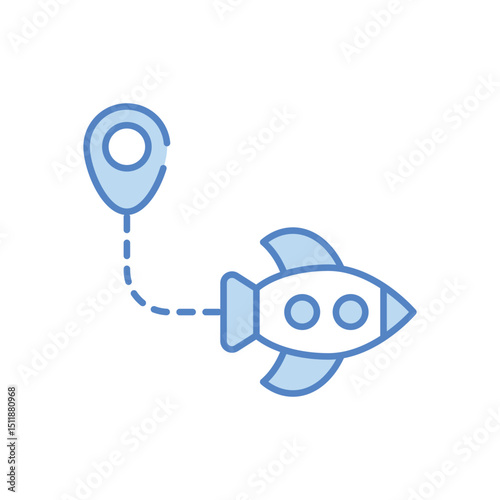 Starting Part vector icon