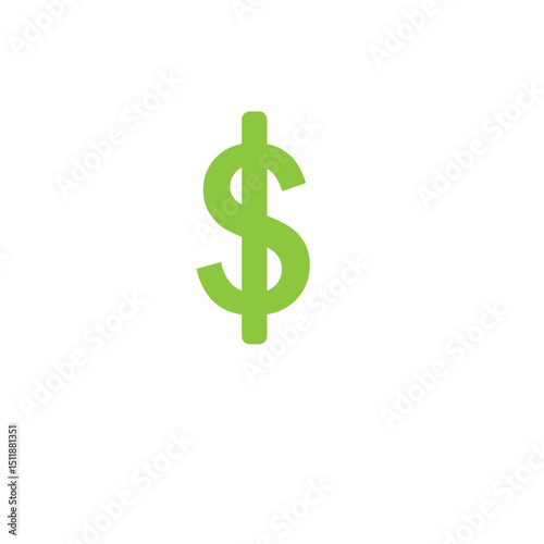 dollar sign on green