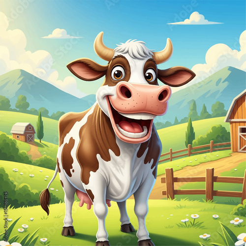 cow on a meadow