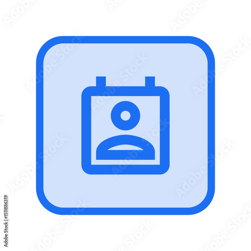 Perm Contact Calendar Outlined