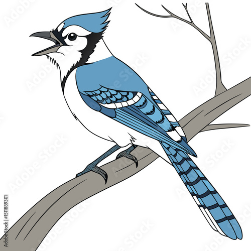 Blue Jay Known for its bright blue feathers and intelligent, vocal behavior