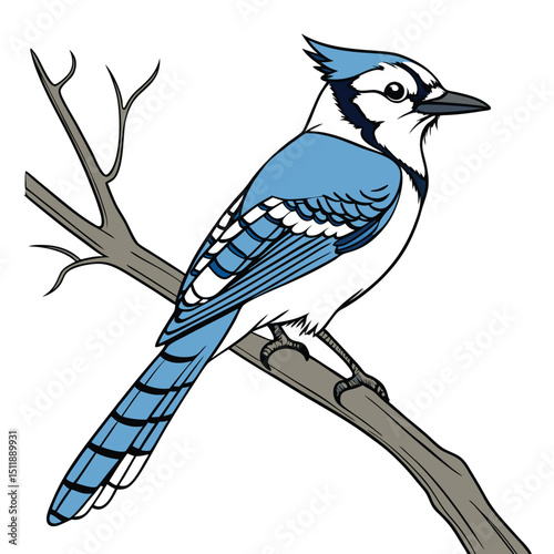 Blue Jay Known for its bright blue feathers and intelligent, vocal behavior