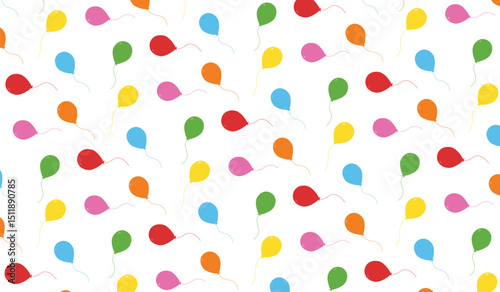 seamless pattern balloon colorful vector design template