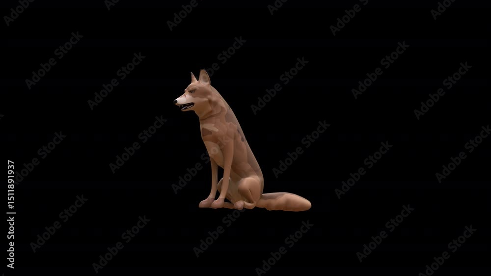 Toy Wolf 3D Video Animation