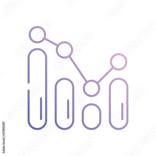Growth vector icon stock illustration