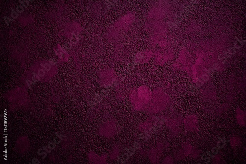 Black plum maroon rough texture background for design. Toned rough wall surface. Deep magenta color.

