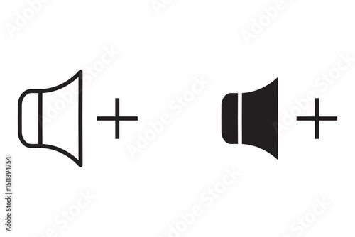Speaker Icon set. Voice Icon, Vector Illustration