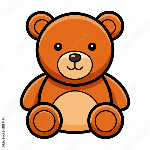 teddy bear vector illustration isolated