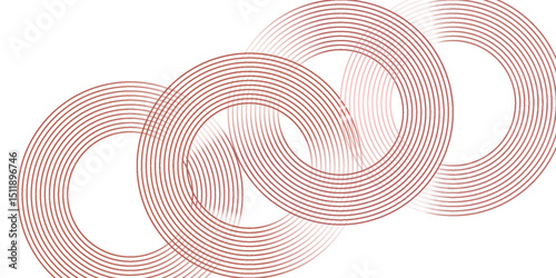 Abstract blue circle lines on white background. Geometric stripe line art design. Modern gradient lines pattern. Futuristic technology concept.