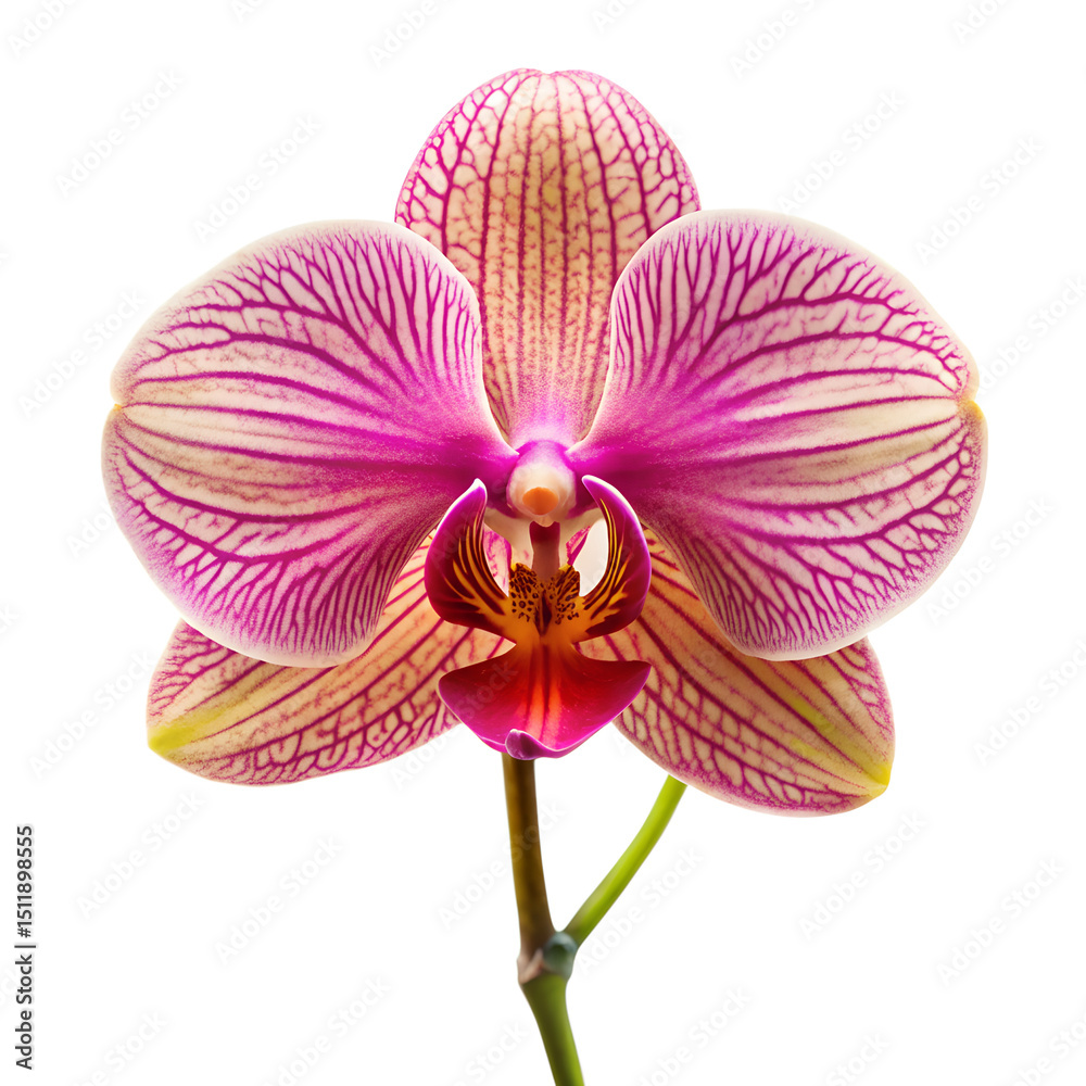 Fototapeta premium Orchid flower isolated on white background