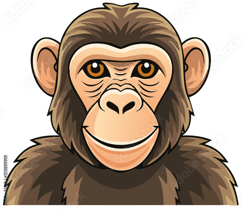 Happy Primate Illustration