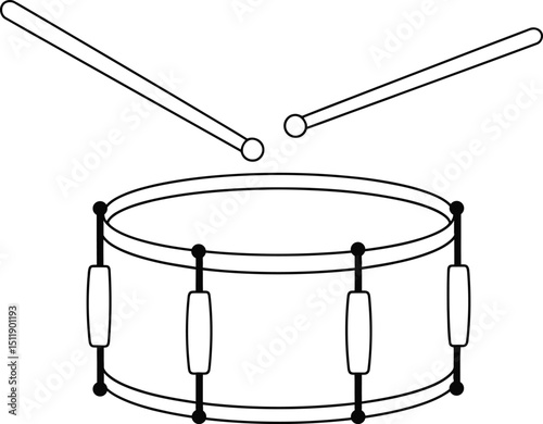 Snare Drum Coloring Page