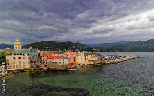 Saint Florent Corsica, old district  from la citadelle