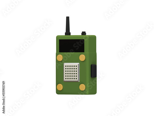 walkie talkie icon 3d illustration render