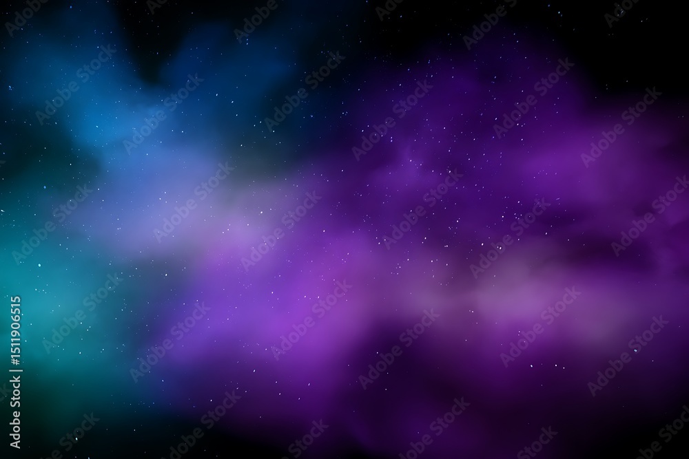 Naklejka premium Cosmic dream colorful space deep sky