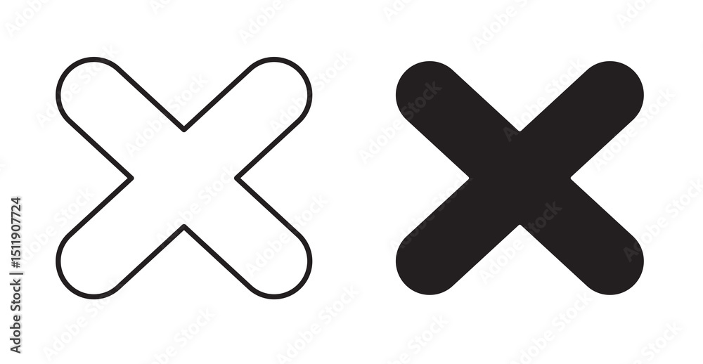 Obraz premium cross icon