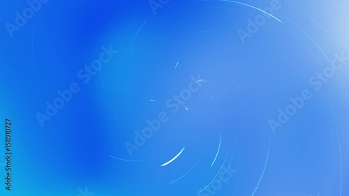 Blue background with white lines in the shape of circles suitable for abstract backgrounds, technology designs, web banners, and digital art projects