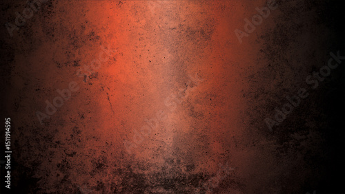 Grunge velvet solid dark Orange textured background. Banner Background, Textured Orange and Dark Cement WallBanner Background, Textured Orange and Dark Cement Wall